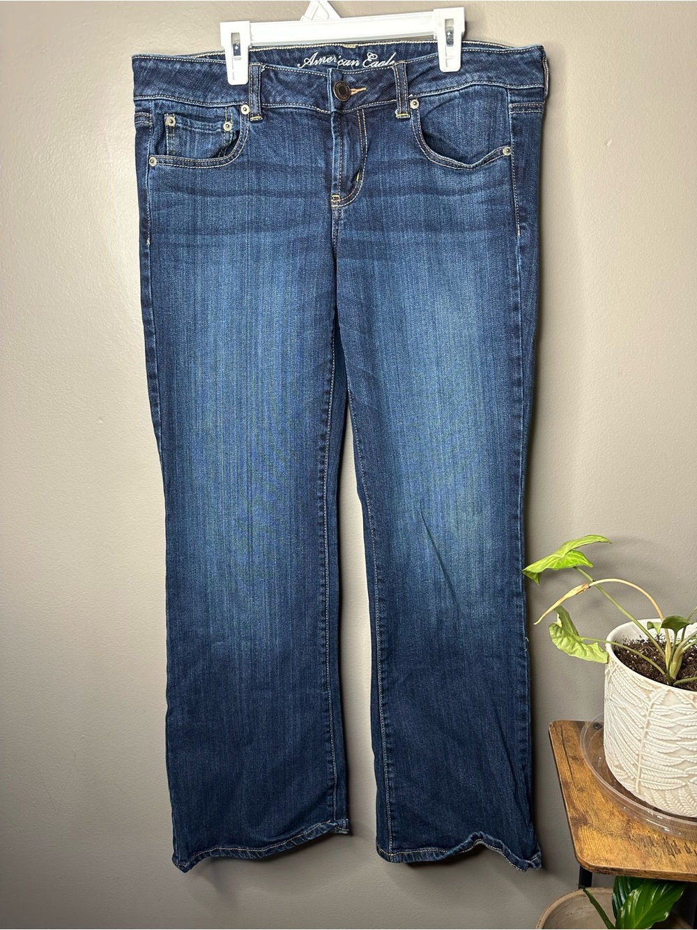 American Eagle Outfitters Women’s Dark Blue Flare Jeans